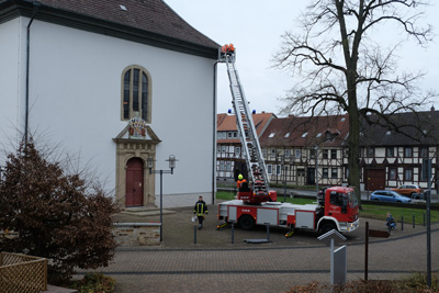 Feuer in der Kirche